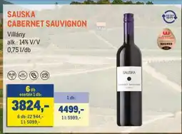 Metro Sauska Cabernet Sauvignon ajánlat