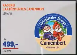 Metro KASEREI LAKTÓZMENTES CAMEMBERT ajánlat