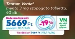 Gyöngy Patikák Tantum Verde menta 3 mg szopogató tabletta ajánlat