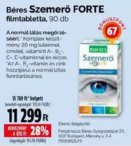 Pingvin Patika Béres szemerő forte ajánlat