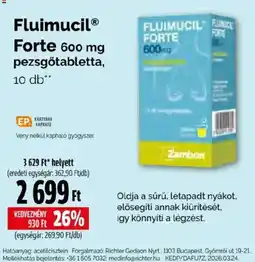 Pingvin Patika Fluimucil forte ajánlat