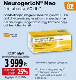 Pingvin Patika NeurogerloN Neo filmtabletta ajánlat
