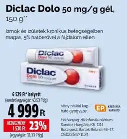 Pingvin Patika Diclac Dolo gél ajánlat