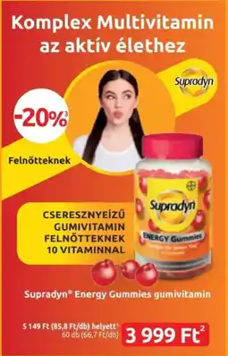 Benu Gyógyszertárak Supradyn energy gummies ajánlat
