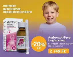 Benu Gyógyszertárak Ambroxol-teva szirup ajánlat