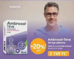 Benu Gyógyszertárak Ambroxol-teva tabletta ajánlat
