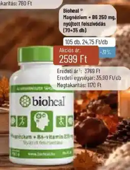 Pingvin Patika bioheal magnézium + b6-vitamin ajánlat