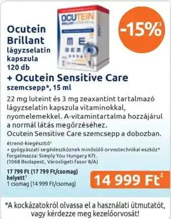 Ocutein brillant lágyzselatin kapszula