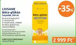 Benu Gyógyszertárak Livsane beta-glukan ajánlat