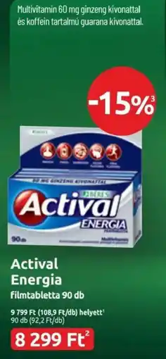 Benu Gyógyszertárak Actival Energia ajánlat