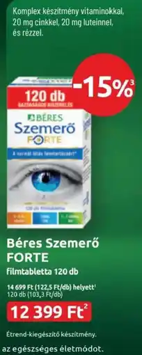 Benu Gyógyszertárak Béres szemerő forte ajánlat