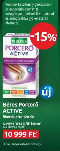 Benu Gyógyszertárak Béres Porceró Active ajánlat