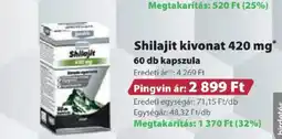 Pingvin Patika Shilajit kivonat 420 mg kapszula ajánlat