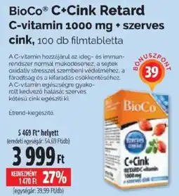 Pingvin Patika BioCo c+cink retard ajánlat