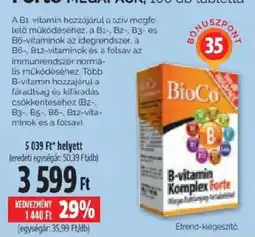 Pingvin Patika BioCo B-vitamin komplex forte ajánlat