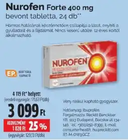 Pingvin Patika nurofen forte ajánlat