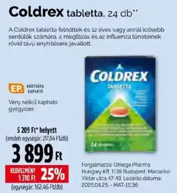 Pingvin Patika Coldrex tabletta ajánlat