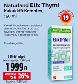 Pingvin Patika Naturland elix thymi ajánlat