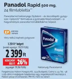 Pingvin Patika Panadol rapid ajánlat