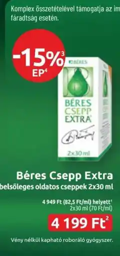 Benu Gyógyszertárak Béres csepp extra ajánlat