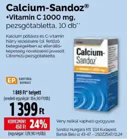 Pingvin Patika Calcium-Sandoz ajánlat