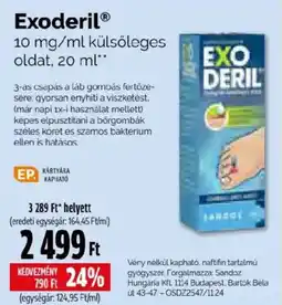 Pingvin Patika Exoderil ajánlat