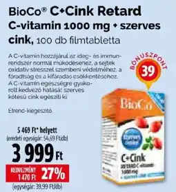 Pingvin Patika BioCo c+cink retard ajánlat