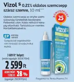 Pingvin Patika Vizol S oldatos szemcsepp ajánlat