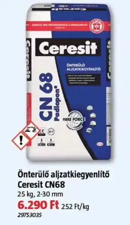Bauhaus Ceresit önterülő aljzatkiegynlítő ajánlat