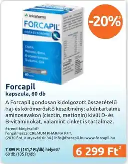 Benu Gyógyszertárak Forcapil kapszula ajánlat