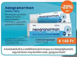 Benu Gyógyszertárak neogranormon kenocs ajánlat