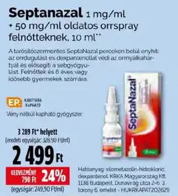 Pingvin Patika Septanazal ajánlat