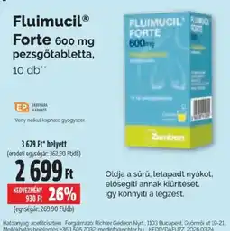 Pingvin Patika Fluimucil forte ajánlat
