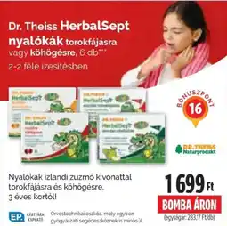 Pingvin Patika Dr. Theiss HerbalSept nyalókák ajánlat