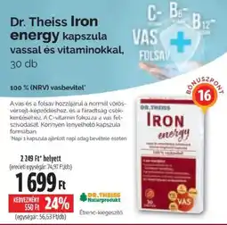 Pingvin Patika Dr. Theiss Iron energy kapszula ajánlat