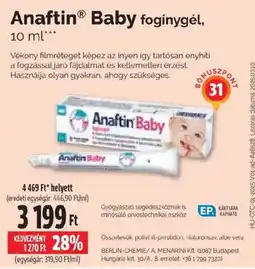 Pingvin Patika Anaftin baby fogínygél ajánlat
