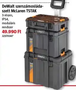 Bauhaus DeWalt szerszámosládászett McLaren TSTAK ajánlat