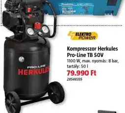 Bauhaus Herkules kompresszor Pro-Line TB 50V ajánlat