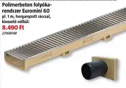 Bauhaus Aco polimerbeton folyóka-rendszer euromini 60 ajánlat