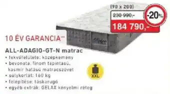 Allegro all-adagio-gt-n matrac