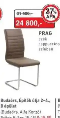 RS Bútor Prag szék ajánlat