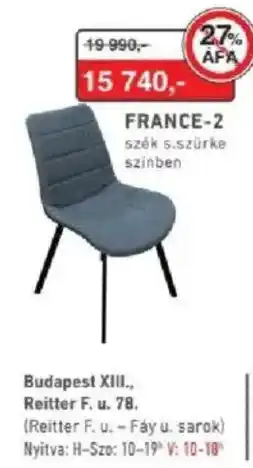RS Bútor France-2 szék ajánlat