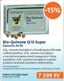 Benu Gyógyszertárak Bio-Quinone Q10 Super ajánlat