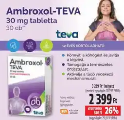 Pingvin Patika Ambroxol-teva 30 mg tabletta ajánlat