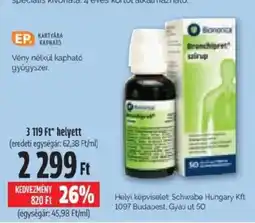Pingvin Patika Bionorica bronchijaret szirup ajánlat