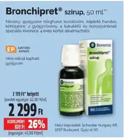 Pingvin Patika Bronchipret szirup ajánlat
