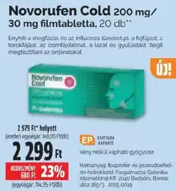 Pingvin Patika Novorufen Cold ajánlat