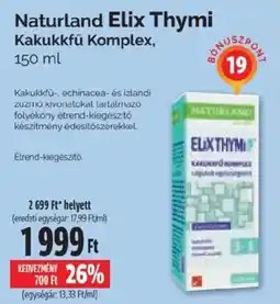 Pingvin Patika Naturland Elix Thymi ajánlat