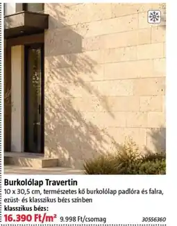 Bauhaus Burkolólap Travertin ajánlat