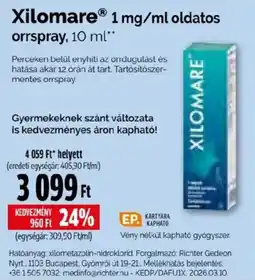 Pingvin Patika Xilomare orrspray ajánlat